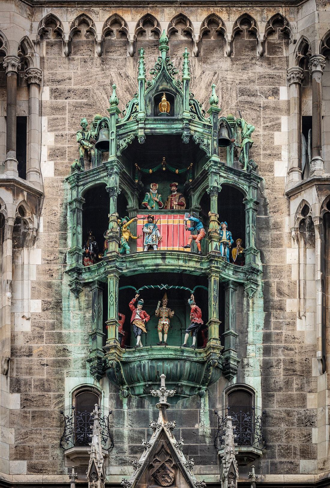 Glockenspiel am Neuen Rathaus in München
